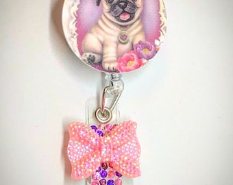 Sale Badge Holder Retractable Nurse Dog - Cute Badge Reel Nurse