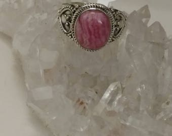 Rhodochrosite Ring Size 9