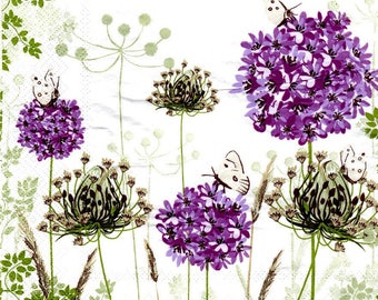 167-napkin natural flower 40 x 40 cm