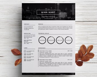 modern resume template cover letter template for word diy