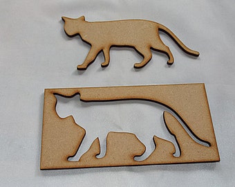 CAT Stencil for further embelishment or to use for your project Choose size
