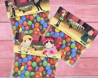 80% OFF SALE Gravity Falls Bag Toppers, Gravity Falls Goodie Bags, Gravity Falls Treat Bags, Gravity Falls Party, Bag Toppers