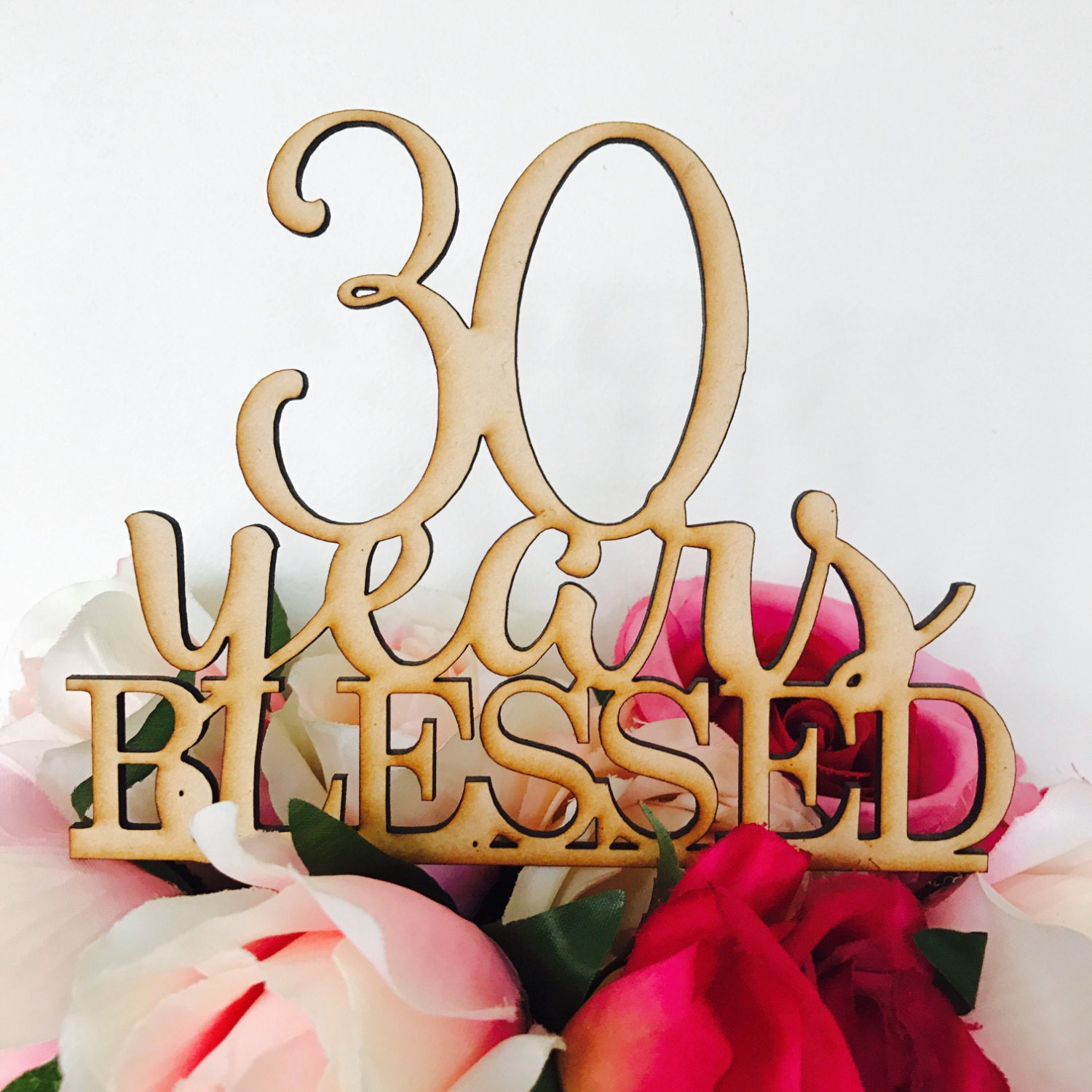 30 Years Blessed Cake Topper Anniversary Cake Topper Cake ...