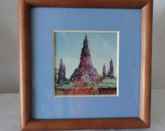 VIntage Landscape Architecture Gemstone Frame*****.