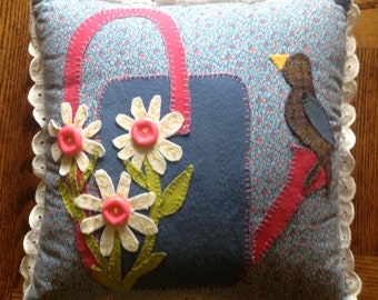 Wool Gardens Spring Pillow