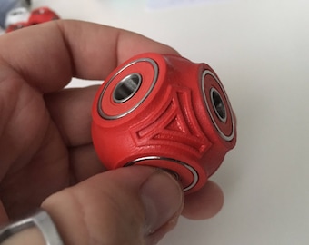Fidget Cube Ball - Hand Spinner - Red