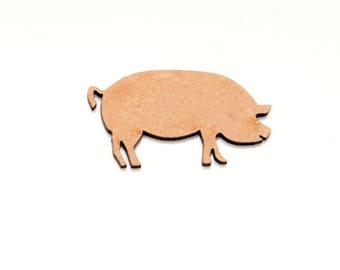 10x wooden pigs DIY Craft, DIY Supplies, Shape Craft Blank Animal craft supplies,DIY wedding, Wedding decorations, card making,