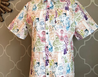 Muppets rainbow connection button down made to order