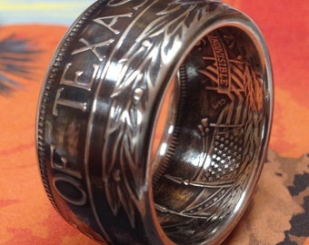 State of Texas 99.99% Pure Silver Coin Ring