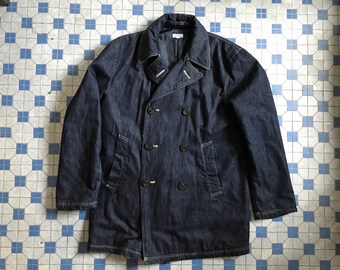 Sugar Cane Indigo Double Breasted Pea Coat RRL McCoy Pherrow's Levis Vintage Clothing