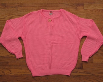womens vintage hot pink sweater