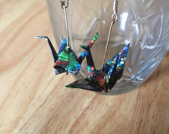 Origami Crane Earrings