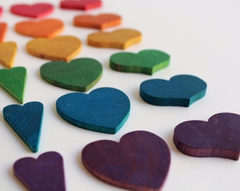 Counting Hearts - A Montessori and Waldorf Inspired Wooden Counting and Learning Toy