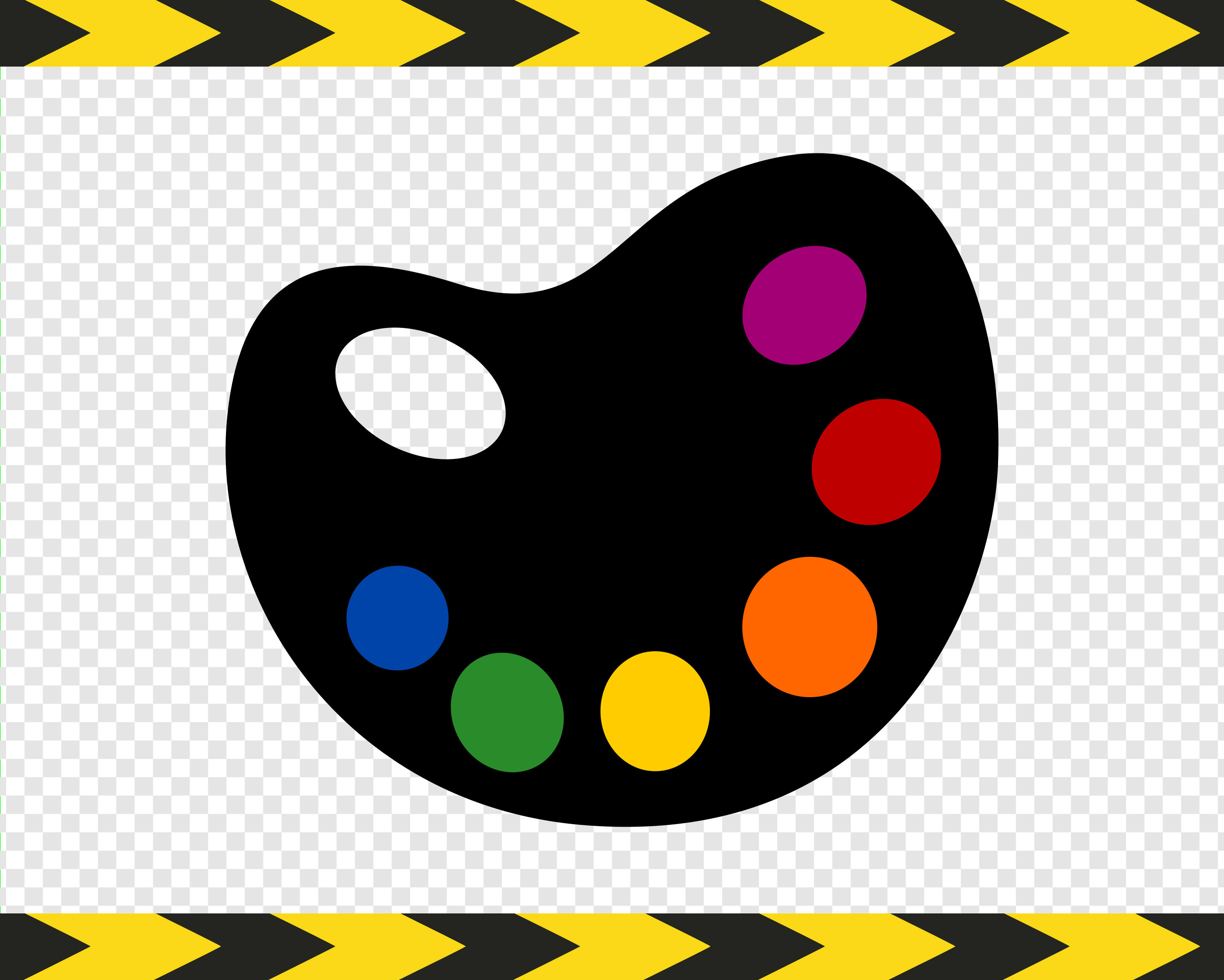 Paint palette Clipart SVG Painter Pallet Pallette Clip art Cut