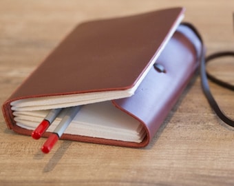Leather travelbook, Leather journal, Leather diary, Sketch book, Notebook