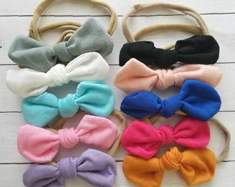 Baby Headband, Nylon Headbands, Knot Headbands Infant Headband, Toddler Headband, Top Knot Headbands, Baby Headband Set