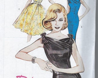 Vintage Butterick Sewing Pattern 6582 Retro Butterick 60 Reissue Dress Size 18 20 22 Uncut