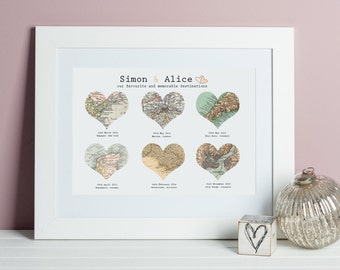 Personalised Destination Maps Print