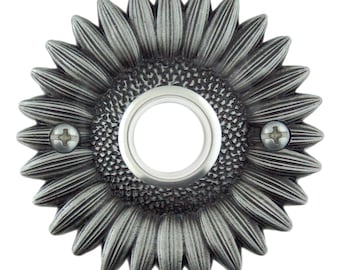 Sunflower Doorbell button cover with lighted button. Free shipping on your second item!