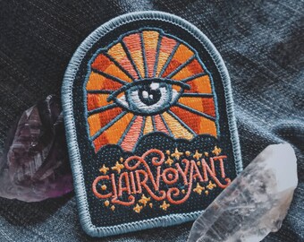 Clairvoyant Patch - Metaphysical Fashion Accessory - 3" Iron On Embroidered Patch - Magic & Imagination Badge for Psychics and Intuitives