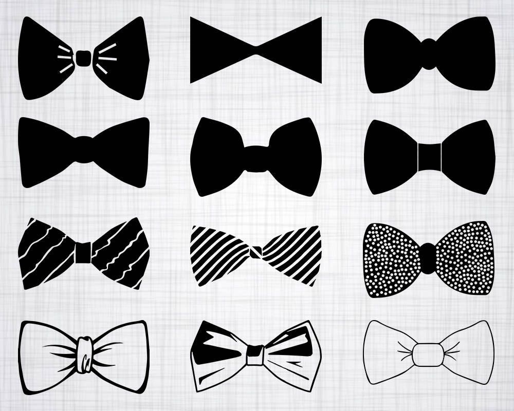 Bow Tie SVG Bundle Bow Tie SVG Bow Tie Clipart Bow Tie Cut