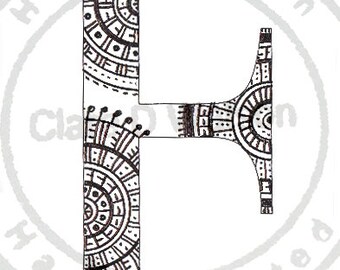 Alphabet Art Print ( F - J )
