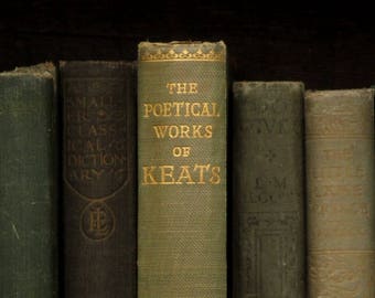 Vintage poetry book The Poetical Works of John Keats