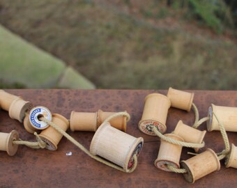 Wooden spools