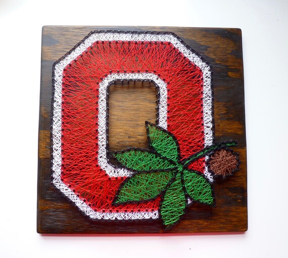 Ohio State Buckeyes String Art Ohio State University Sign