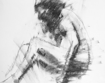 Haunting Fine Art Figure Drawing, No. 12