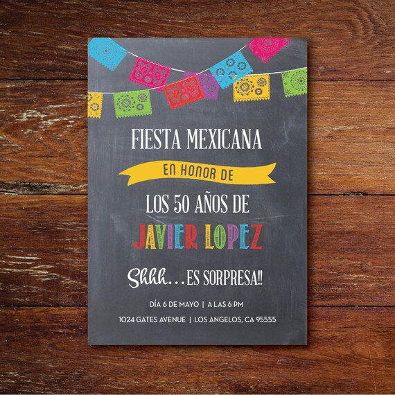 Invitación a Fiesta de Cumpleaños Fiesta Mexicana Es Invitación a Fiesta de Cumpleaños Fiesta Mexicana Es