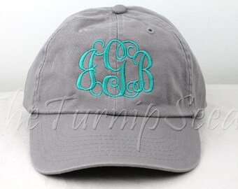 Ladies' Monogram Baseball Cap - Custom Color Hat and Embroidery.