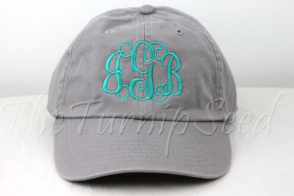 Ladies&#39; Monogram Baseball Cap Custom Color Hat and