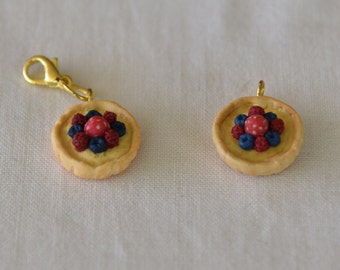 Polymer Clay Fruit Tart Charm
