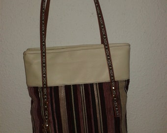 Handmade oval, Tote, bag