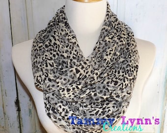 NEW!! Leopard Burn Out Dark Brown & Sand Leopard Print Spandex Cheetah Animal Print Womens Accessories