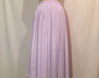 Vintage Pleated Midi Skirt