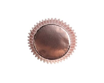 Rose Gold Cupcake Cases x 45, Birthdays Cupcake Cases, Weddings Cupcakes, Baby Showers Decor, Rose Gold Party Decor
