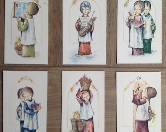 9 lovely vintage first communion memorial cards