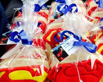 15 pcs Superman Sugar Cookies
