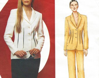 Bill Blass Womens Below Hip Jacket, Skirt & Pants Vogue Sewing Pattern 2464 Size 14 16 18 Bust 36 38 40 UnCut Vogue American Designer