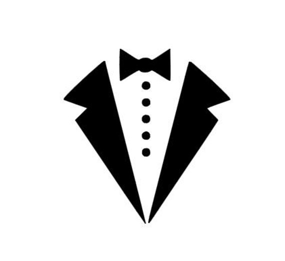 Tuxedo Bow Tie instant download for cutting machines SVG DXF