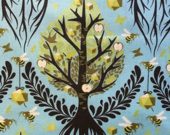 Tree of Life in Pool from Birds and Bees by Tula Pink Timeless Collection