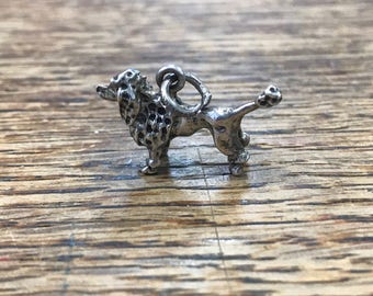 Poodle Sterling Silver Charm