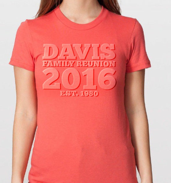 Personalized Family Reunion t-shirt design