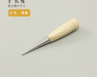 Deluxe Leather Hole Burnishing Tool & Scratch Awl LeatherMob Seiwa Leathercraft Craft Tool