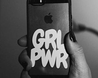 Grl Pwr / Girl power vinyl decal stickers / Feminist Sticker / Feminist Decal