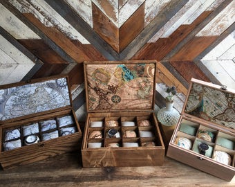 Compartment watch box - Groom's gift - Handmade watch box - Anniversary gift - American hardwood watch case - watch box