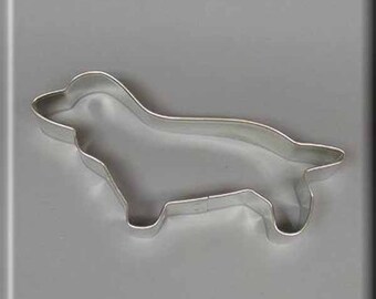 5" Primitive Dachshund Metal Cookie Cutter #NA6052
