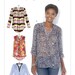 McCall's M7094 Misses' Inverted-Notch Collar Tops